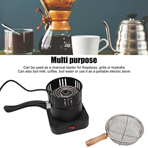 Accionadores de Carvão, Queimador de Carvão Elétrico, Queimador de Carvão Com Alça, Mini Fogão Preto