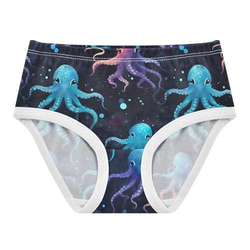 J JOYSAY Colourful Cartoon Octopus Girls' Underwear Cotton Briefs Underwear