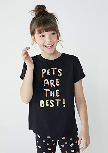 Blusa Infantil Menina Com Estampa Em Flamê Preto 004