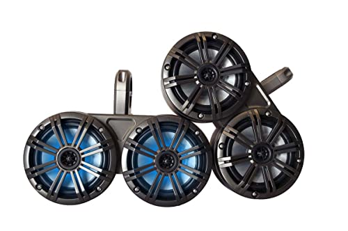 KICKER Black Dual Wake Tower System Charcoal 6.5