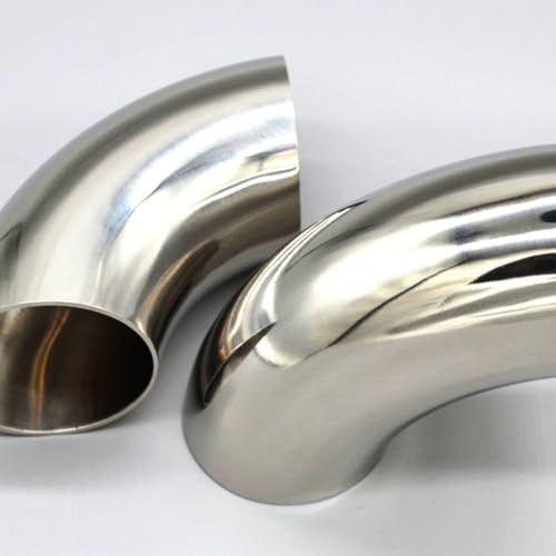 Coude inox 90 degrés 48mm en acier inoxydable durable pour plomberie - 3