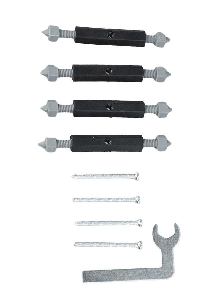 86 Type Switch Socket Cassette Support Rod Set Metal Wall Mount Repair Kit Damaged Bottom Boxes, 4 Pairs with Screws & Wrench Plastic