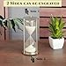 Personalized Hourglass Engraved Unique Sandtimer Gift engravable hourglasses sandclock Anniversary - Birthday - Baptism - Corporate - Retirement Gifts