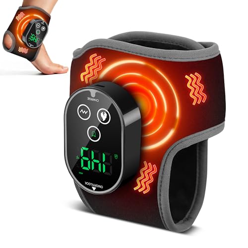 Fussmassagegerät Elektrisch mit 3 Vibrations 4 Heats & 3 Timer Schwarz