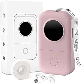Phomemo Label Maker D30 Small Wireless Cute Smart Labeler Maker Machine, Multiple Templates Calligraphy and Icons Available, for Office Home Storage Organization, with USB Cable, Pink