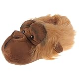  Tierhausschuhe Unisex Hausschuhe Orang-Utan, Braun, 36/37, TH-AFFE