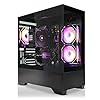 SYSTEMTREFF PC Gamer High-End AMD Ryzen 7 5700X 8x4.6GHz | Nvidia RTX 5070 TI 16Go | 1To M.2 NVMe | 32Go DDR4 RAM | Windows 11 | Ordinateur de Bureau pour Les Joueurs, Les Gamers & Streamer
