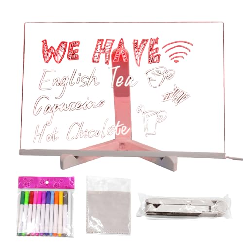Tableau Lumineux LED pour menu de café et décoration de magasin moderne