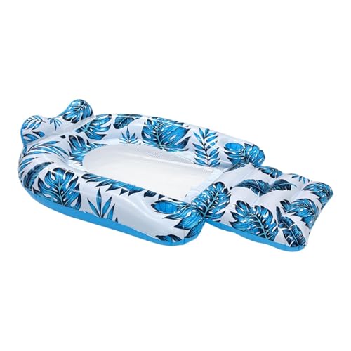 Chaise flotteur de piscine avec 2 porte-gobelets pour se détendre à la plage