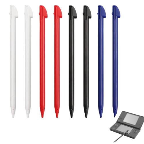 Lápices táctiles de plástico para pantalla táctil, 8 unidades, lápiz capacitivo de color elegante para consola GamePad