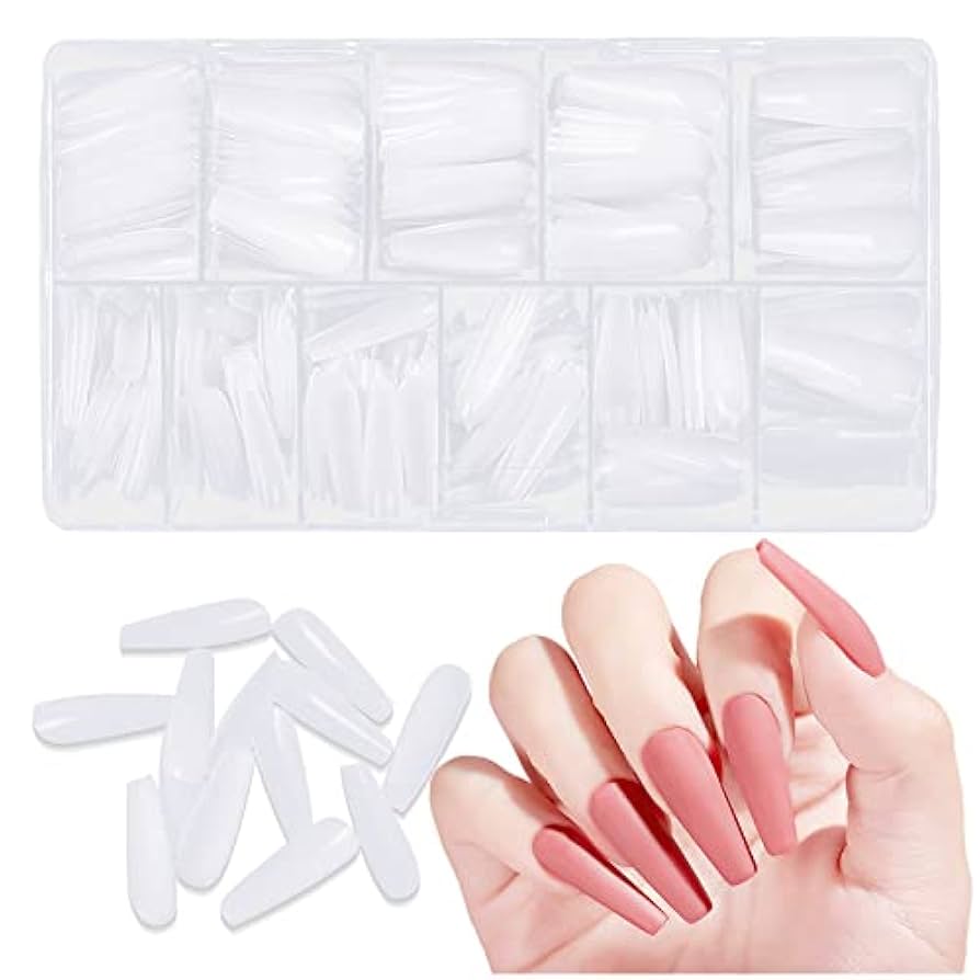 Amazon.co.jp: 500枚入 ネイルチップ 練習用 つけ爪 付け爪 足