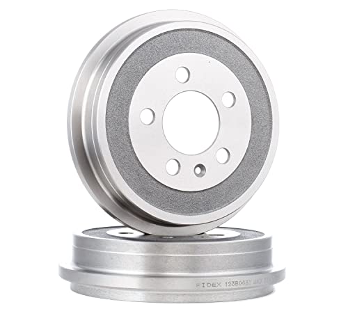 2x RIDEX Bremstrommel 123B0037 hinten für POLO (9N_) 4,0kg