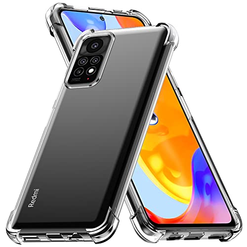 Migeec Coque pour Xiaomi Redmi Note 11 Pro/Pro Plus Transparente Case Protection Anti-Rayures Antichoc Robuste Etui - Claire Cover