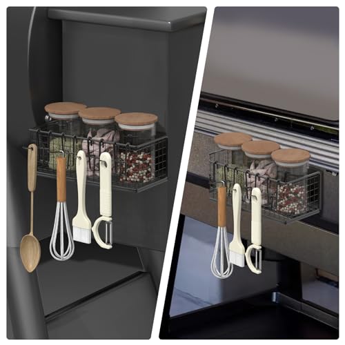 Image of 2 Pack Magnetic Storage Bin for Traeger Smoker Grills, Outdoor Smoker Accessories for Traeger Pro 575, Pro 780, Pro Series 22, Pro Series 34, Ironwood 650, Ironwood 885