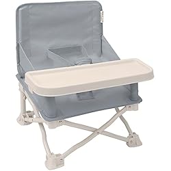 Trona Portatil Segunda Mano Nomady Kids - Silla Elevadora Portátil Infantil/Trona con Bandeja - Bebes 6 a 36 Meses (Gris)