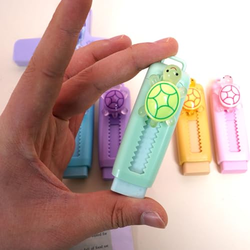 Radiergummis Kinder Tiere Einziehbarer Retractable Radiergummi Niedliche Panda Lustig Radiergummi Tierradierer für Kindergeburtstag Gastgeschenk Studenten Büro (5)