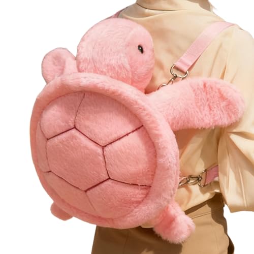 Generico Sac à tortues - mignon en peluche, sac de livres scolaires, sac à dos doux et adorable, organisateur léger | Pour les loisirs, les voyages en...