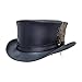 Voodoo Hatter Marlow-LT Band Leather Top Hat