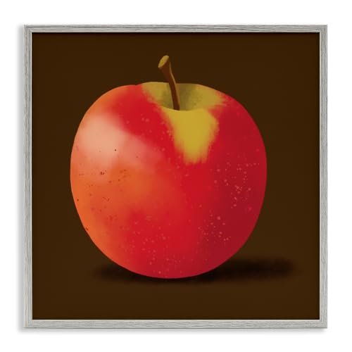 Lush Red Apple Still Life Kitchen, 17 x 17 Inch Framed Giclée Print