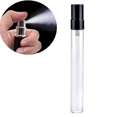 Preisvergleich Produktbild KANKOO Mini Parfümzerstäuber Zerstäuber Nachfüllbarer Travel Mini Parfüm-Reiseflasche Perfekt für unterwegs Mehrwegflasche Tragbare Sprühflasche Black