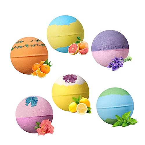 Mikinona Bath Balls 6 Pack 102g Large Natural Ingredients for Relaxing Spa Experience