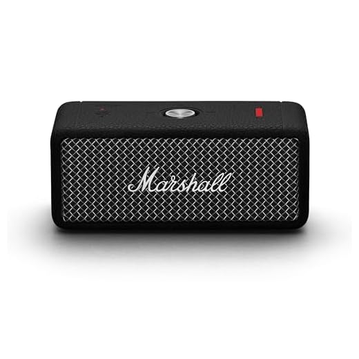 Marshall Emberton II Altavoces Bluetooth portátiles, inalámbricos, Emparejables, IP67 Resistentes al Polvo y al Agua, Encima de 30 Horas de Tiempo de reproducción - Negro y Acero