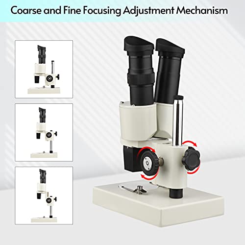Staright Microscópio de luz estéreo de ampliação 40X Microscópio binocular composto para laboratório
