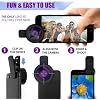 2-in-1 Phone Camera Lens Kit 0.45X Wide Angle + 12.5X Macro Lens with Clip for iPhone, Samsung, Android Universal Smartphone Lens Attachment.