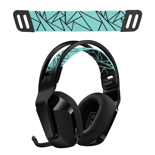 kwmobile Diadema Repuesto Compatible con Logitech G733 / G335 / G535 Diadema - Banda de Repuesto para Auriculares de Gaming - Headbanda Elástica - Negro/Azul