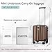 Hanke 14 Inch Underseat Carry On Luggage with Wheels Hard Shell Suitcases Lightweight Small Luggage for Weekender Mini Suitcase Carry On Bag Travel Luggage for Travel Rolling Suitcase.(Brown)