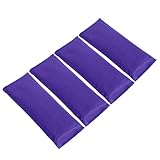 Sunshine Yoga 4-Pack Scented Sateen Eye Pillows, Low-Luster, 9’’ x 4’’ Flaxseed Weighted Eye Mask for Sleeping, Hot or Cold Eye Therapy for Relaxation, Migraine, and Headache, Purple