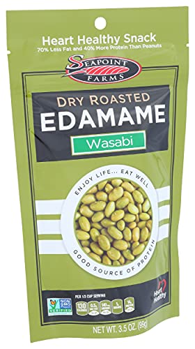 Seapoint Farms Dry Roasted Edamame, Wasabi, 3.5 Oz #TOP4