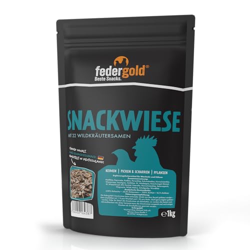 WachtelGold Snackwiese Wildkräuter 1kg - 22 ausgewählte Wildkräutersamen, Samen, Keimfutter oder als Saat einsetzbar WachtelGold Snackwiese Wildkräuter 1kg - 22 ausgewählte Wildkräutersamen, Samen, Keimfutter oder als Saat einsetzbar