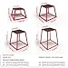 12/18/24 Inch Steel Plyo Box for Exercise, Plyometric Jumping Box,Metal Exercise Step Up Box with Anti-Slip Surface for Home Gym,Red