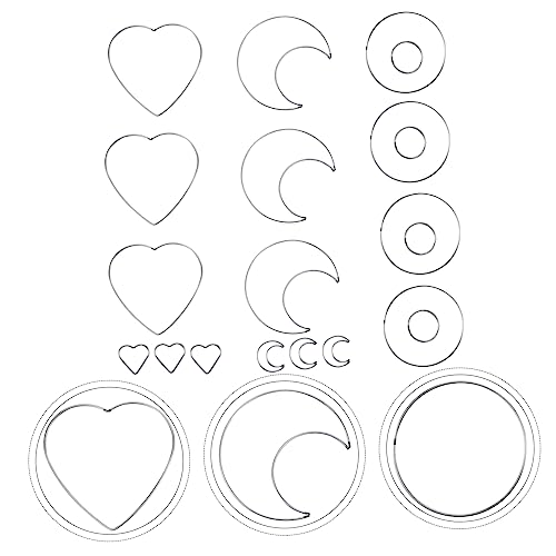 Aro atrapasueños de corazón Amosfun de 20 piezas para marcos de boda 7