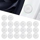 Flygun 20 PCS Car Door Shock Absorbing Gasket, 1.18" Door Closing Buffer and Silencer Silicone Pad, Universal Car Accessory (Fluorescence White)