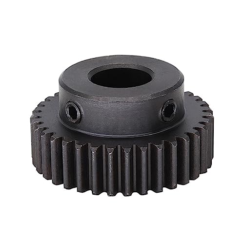 Pinion Gear, Pinion Gear 1 Module 35 Teeth Motor Gear 6mm 6.35mm 10mm 12mm 12.7mm 17mm Bore Spur Pinion 1M 35T 45 Carbon Steel Blackening Spur Gear bore Shaft(1M 35T Bore 10 mm)