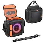 MRINCA Carrying Case Compatible with JBL Party Box Encore Essential/Essential 2 Speaker ​​with Adjustable Shoulder Strap & Accessories Pocket​​, Protective Tote Bag, Portable Travel Carry Cover