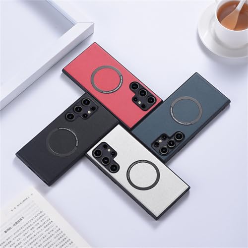 Protector Samsung A54 y S22 Ultra anticaídas de silicona suave de tela negra 3