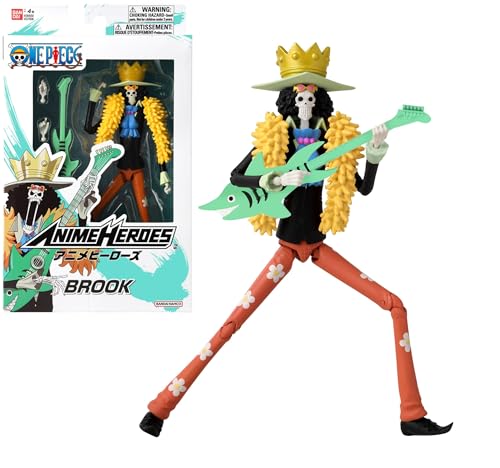 BANDAI One Piece: Anime Heroes - Brook Action Figure (37006)