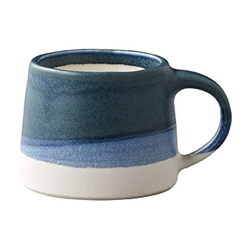 Mug de porcelana Kinto 110 ml azul y blanco miniatura 1