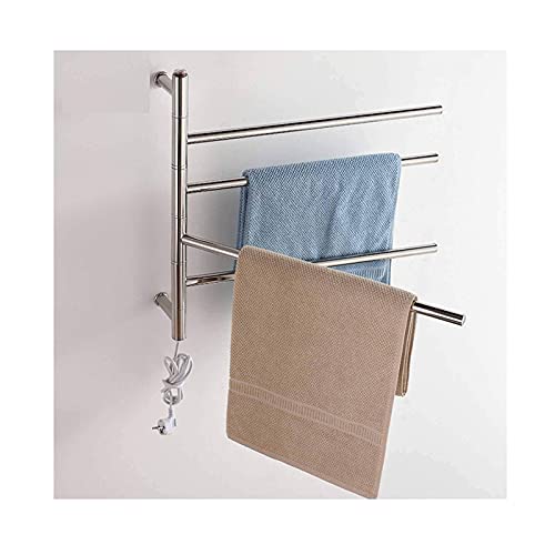 Sèche-serviettes électrique mural rotatif pour optimiser les petites salles de bain