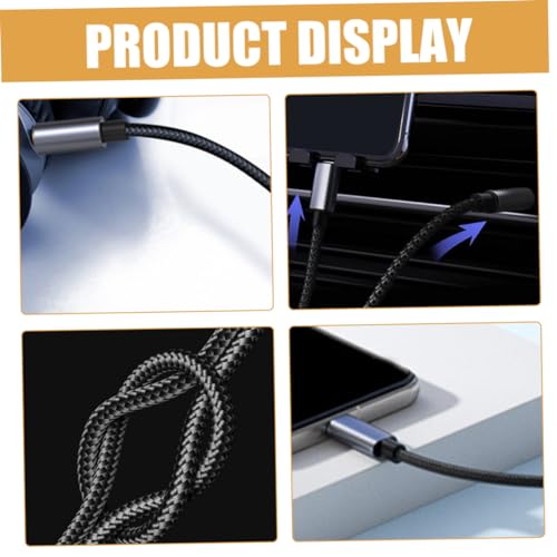Cable de audio Tipo C a jack de altavoces y smartphone Uonlytech pack de 5 piezas 3
