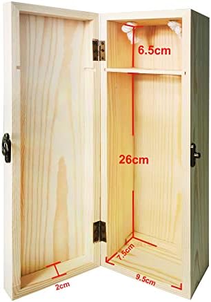 howson london Personalised Engraved Wooden Wine Gift Bottle Box Birthday Gift Red Wine Vintage Chest 18th 21st 30th 40th 50th 60th 80th