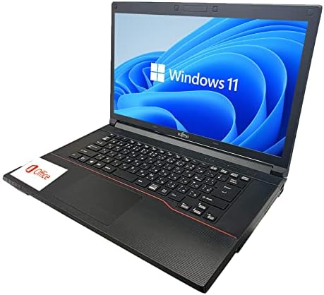 【整備済み品】ノートパソコン 富士通 [ PCステージ W.R.K 無線マウス付属]A553/Office 2019/Win 11 Pro/15.6型/WIFI/Bluetooth/Celeron 1000M/メモリー8GB/SSD256GB (整備済み品)