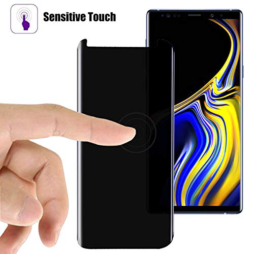 Compatible For Samsung Galaxy Note 8 Screen Protector Tempered Glass Privacy Anti-Spy Case Friendly Film, Moresky 3D Curved Anti-Scratch Anti-Bubble Guard (2 Pcs) #TOP4