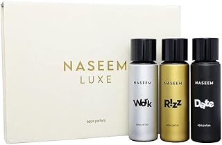 NASEEM Luxe Collection Gift Set – Alcohol-Free Aqua Perfume for Men & Women | Date, Rizz, Work Fragrance Set (3 x 30ml) | ... Price In India