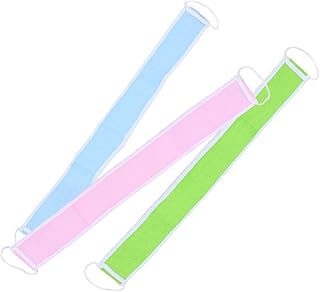 Hemoton 3Pcs Esfoliantes De Silicone Toalhas De Corpo Esponja Bucha Esfoliante Esfoliante Para As Costas Limpador De Chuveiro Esfoliante De Spa Toalha Para Esfregar As Costas Toalha De