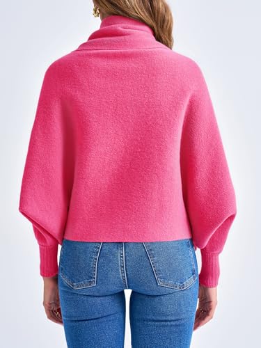 Image of Saodimallsu Womens Open Front Cardigan Batwing Long Sleeve Shawl Chunky Knit Loose Fall Poncho Sweater Coats