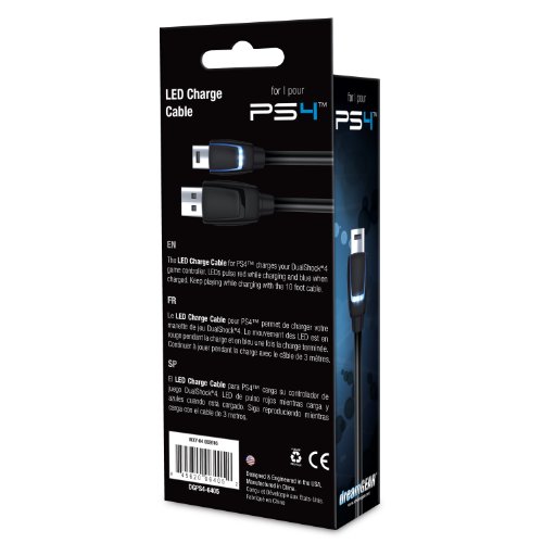 Dreamgear Dgps4-6405 Cabo Usb Com Led Para Controles Playstation 3, Dreamgear, Preto - Android